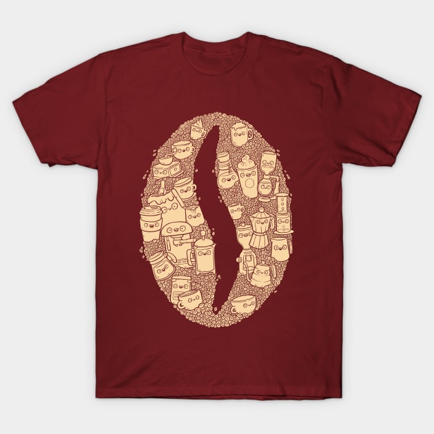 Coffee Doodle T-Shirt by salihgonenli